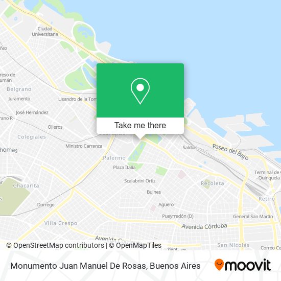 Monumento Juan Manuel De Rosas map