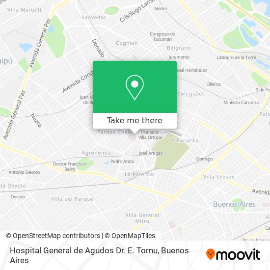 Hospital General de Agudos  Dr. E. Tornu map