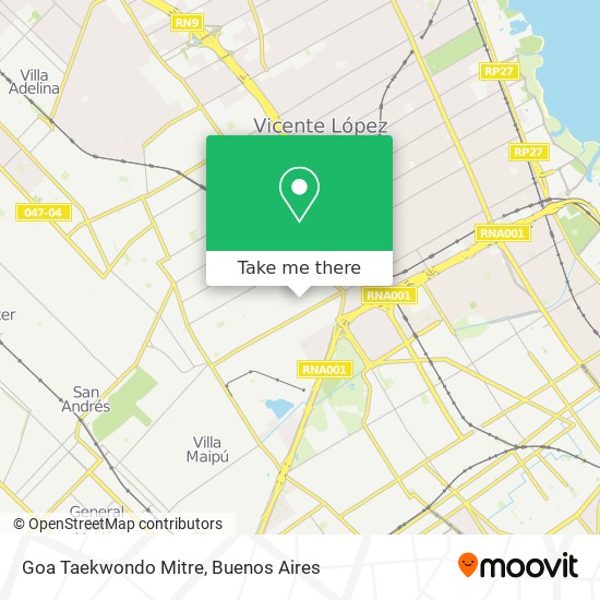 Goa Taekwondo Mitre map
