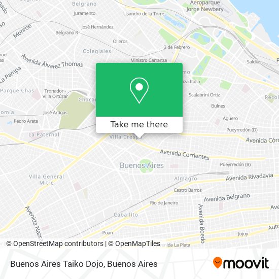 Buenos Aires Taiko Dojo map