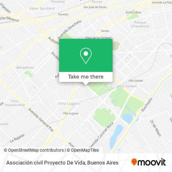 Asociación civil Proyecto De Vida map