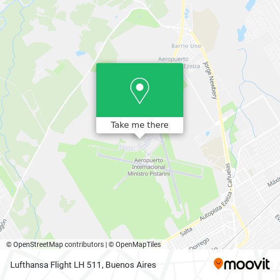 Lufthansa Flight LH 511 map