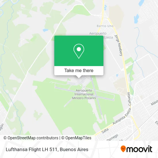 Mapa de Lufthansa Flight LH 511