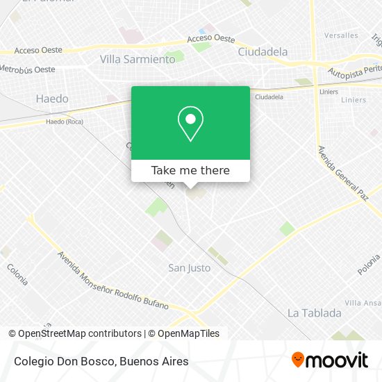 Colegio Don Bosco map