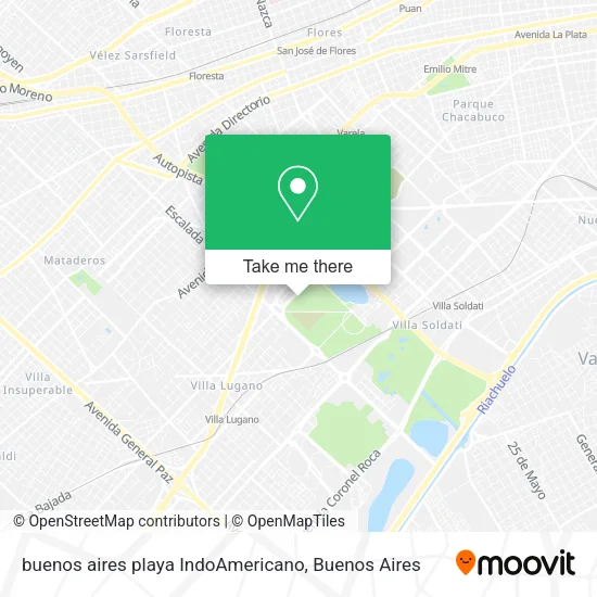 buenos aires playa IndoAmericano map
