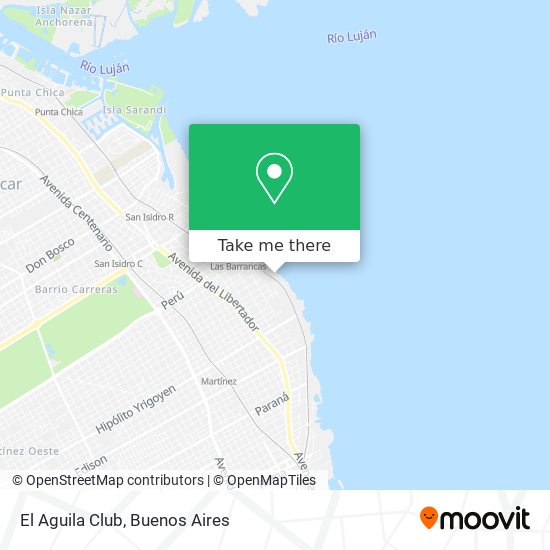 El Aguila Club map