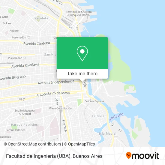 Mapa de Facultad de Ingeniería (UBA)