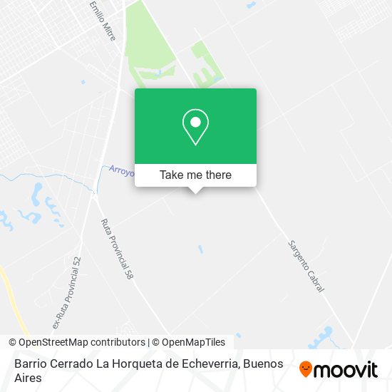 Barrio Cerrado La Horqueta de Echeverria map