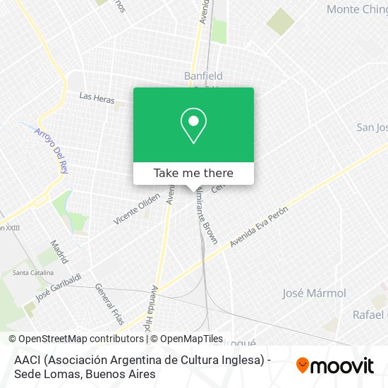 AACI (Asociación Argentina de Cultura Inglesa) - Sede Lomas map