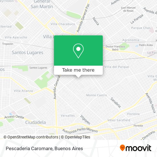 Pescaderia Caromare map