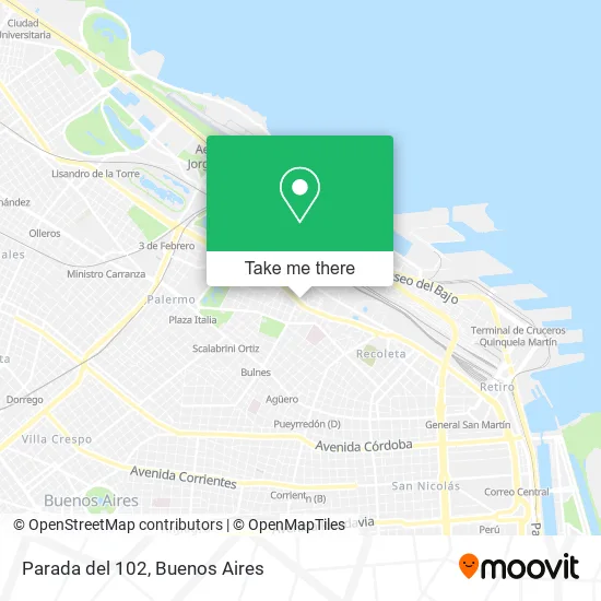 Parada del 102 map