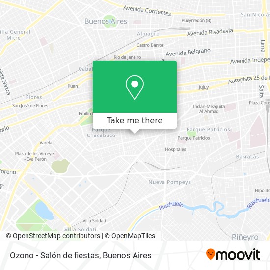 Ozono - Salón de fiestas map