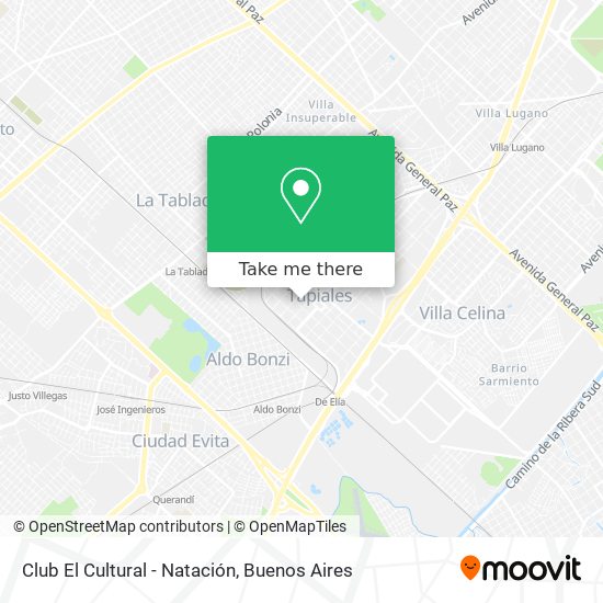 Club El Cultural - Natación map