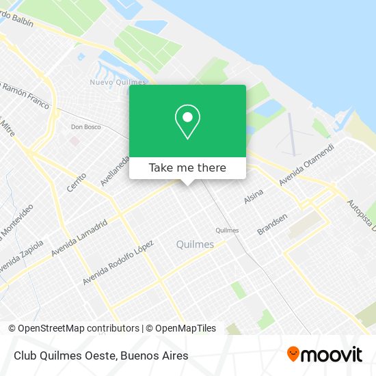 Club Quilmes Oeste map