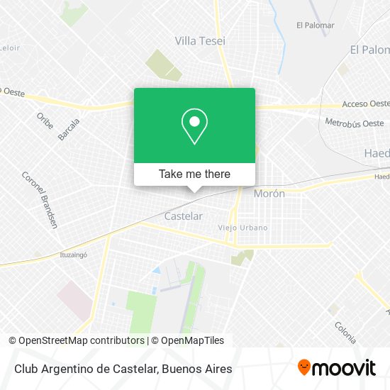 Club Argentino de Castelar map