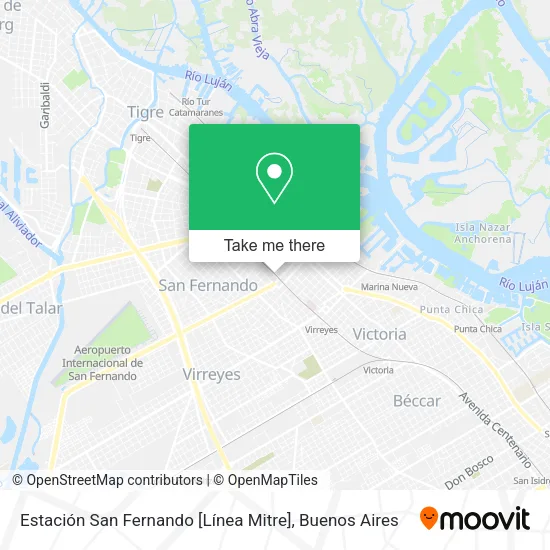 Mapa de Estación San Fernando [Línea Mitre]