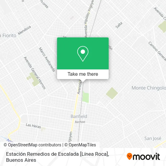 Mapa de Estación Remedios de Escalada [Línea Roca]