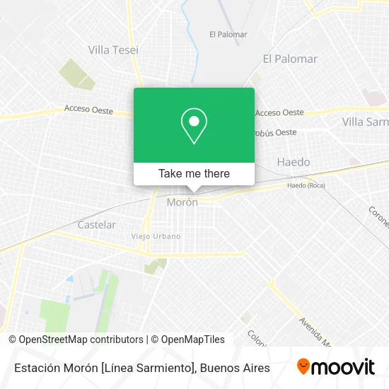 Estación Morón [Línea Sarmiento] map