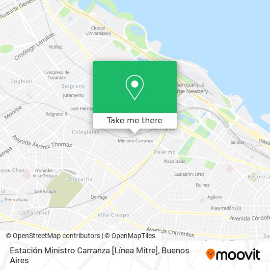 How to get to Estación Ministro Carranza [Línea Mitre] in Distrito