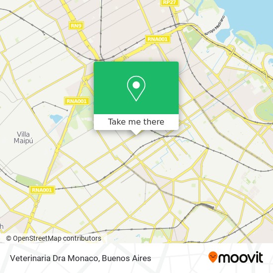 Veterinaria Dra Monaco map
