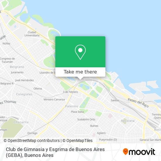 Club de Gimnasia y Esgrima de Buenos Aires (GEBA) map