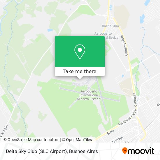 Mapa de Delta Sky Club (SLC Airport)