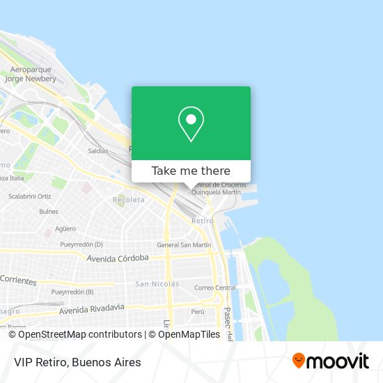 VIP Retiro map