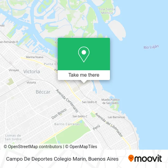 Mapa de Campo De Deportes Colegio Marin