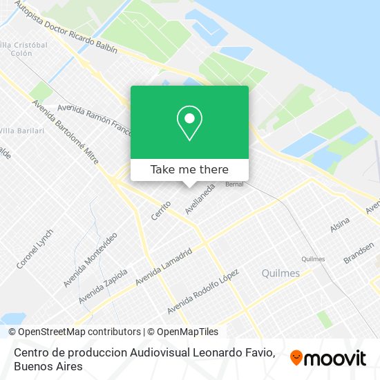 Centro de produccion Audiovisual Leonardo Favio map