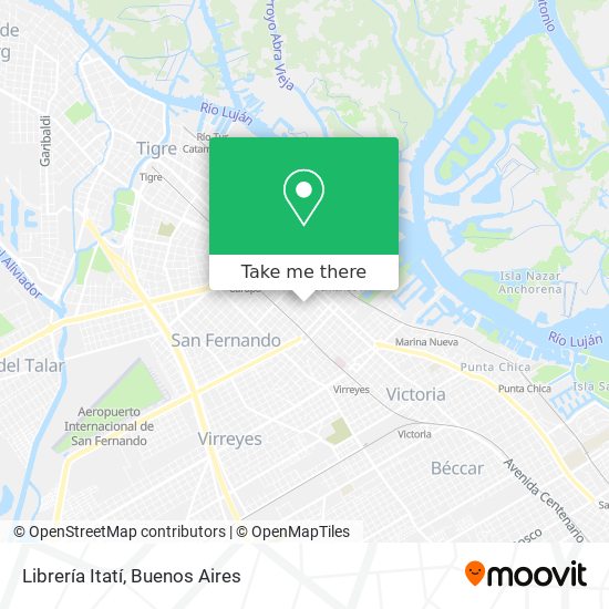 Mapa de Librería Itatí