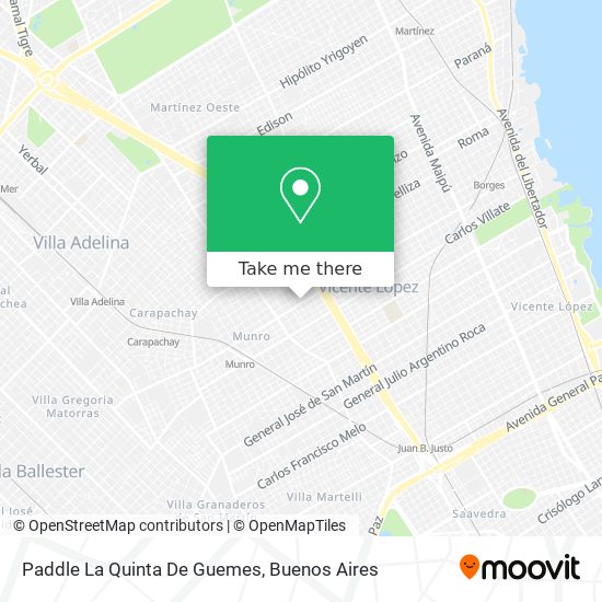 Mapa de Paddle La Quinta De Guemes