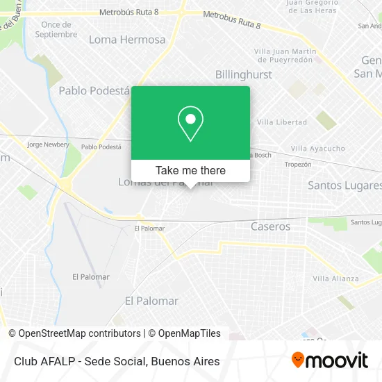 Mapa de Club AFALP - Sede Social