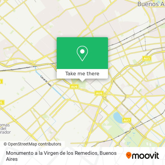 Monumento a la Virgen de los Remedios map