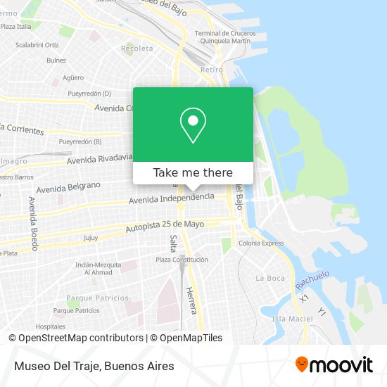 Mapa de Museo Del Traje