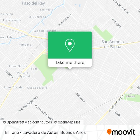 El Tano - Lavadero de Autos map