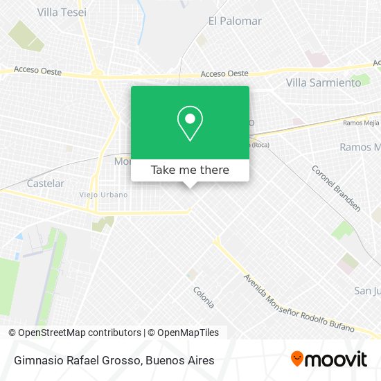 Gimnasio Rafael Grosso map