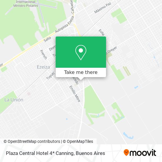 Plaza Central Hotel 4* Canning map