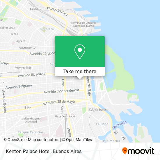 Kenton Palace Hotel map