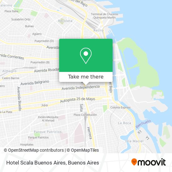 Hotel Scala Buenos Aires map