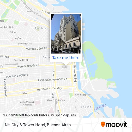 NH City & Tower Hotel map
