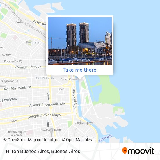 Hilton Buenos Aires map