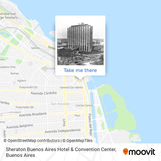 Sheraton Buenos Aires Hotel & Convention Center map