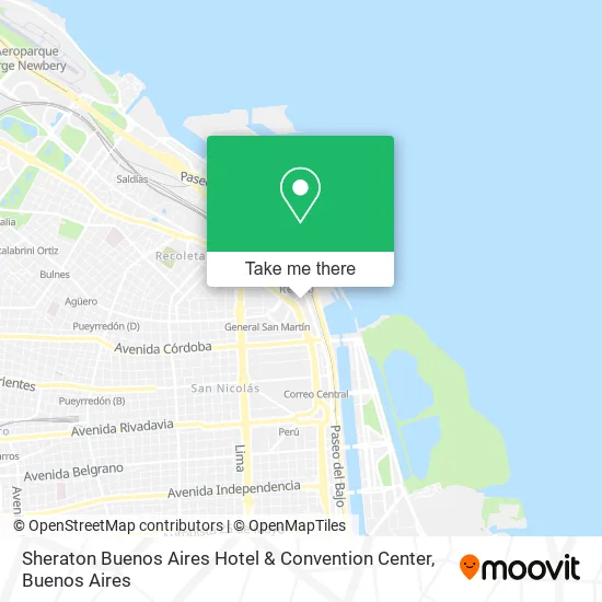Sheraton Buenos Aires Hotel & Convention Center map