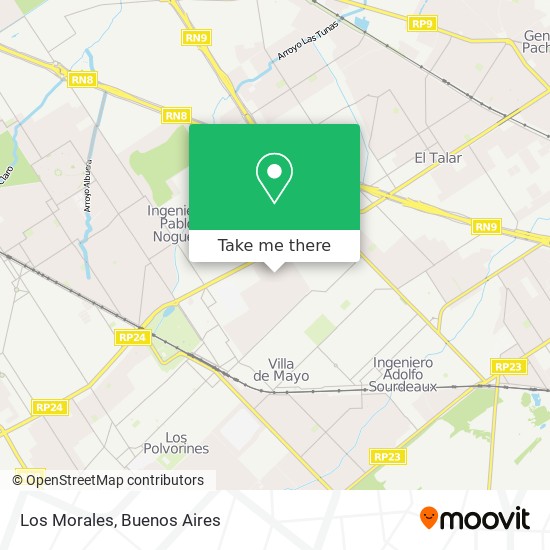Los Morales map