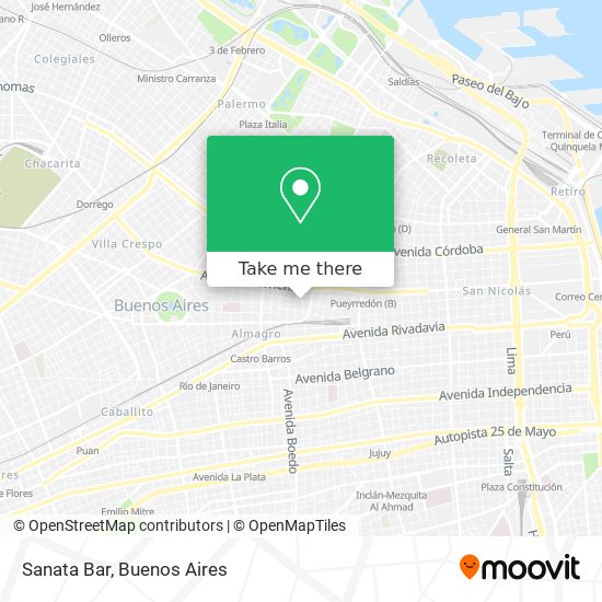 Mapa de Sanata Bar