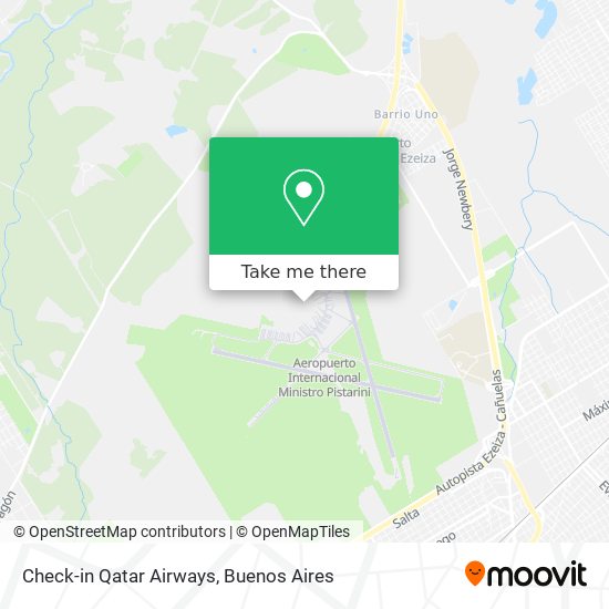 Check-in Qatar Airways map
