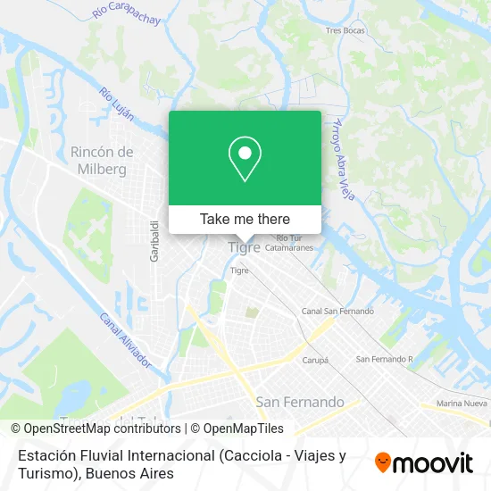 Mapa de Estación Fluvial Internacional (Cacciola - Viajes y Turismo)