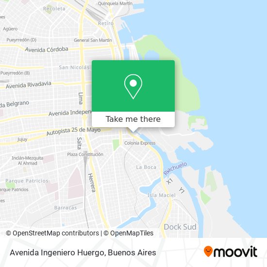 Avenida Ingeniero Huergo map