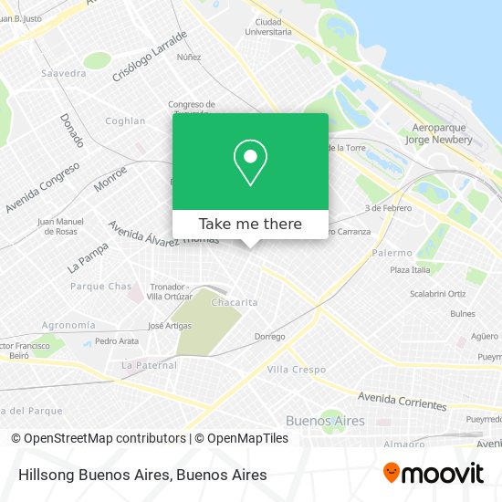 Hillsong Buenos Aires map