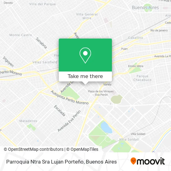 Mapa de Parroquia Ntra Sra Lujan Porteño